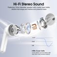 thumbnail image 2 of Auriculares inalámbricos Cillso 2025 Bluetooth 5.4 40H IP7 blancos, 2 of 7
