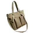 thumbnail image 2 of JVBTVB Women Large Capacity Tote Bag Canvas Zipper Handbag Casual Shopper Work Travel Shoulder Bag, 2 of 9