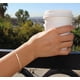 thumbnail image 5 of Pulsera de barra de oro para mujer, pulsera de manga fina simple y exquisita, pulsera con gancho, joyería minimalista hecha a mano chapada en oro de 14 quilates, 5 of 7