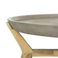 thumbnail image 6 of Safavieh Hadwin Outdoor Modern Concrete Oval Coffee Table - Dark Grey, 6 of 9