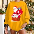 thumbnail image 2 of Sudaderas de Cuello Redondo de Navidad Para Mujer Otoño Invierno Impreso Jersey Manga Larga Blusa Sólida Tops Odeerbi ODB209429, 2 of 5