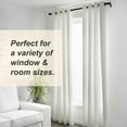 thumbnail image 2 of 1 Inch Curtain Rods for Windows 28 to 48, Black Curtain Rod with Adjustable Length, Outdoor/Indoor Rustic Drapery Pole with Brackets, 28"-48", 2 of 12