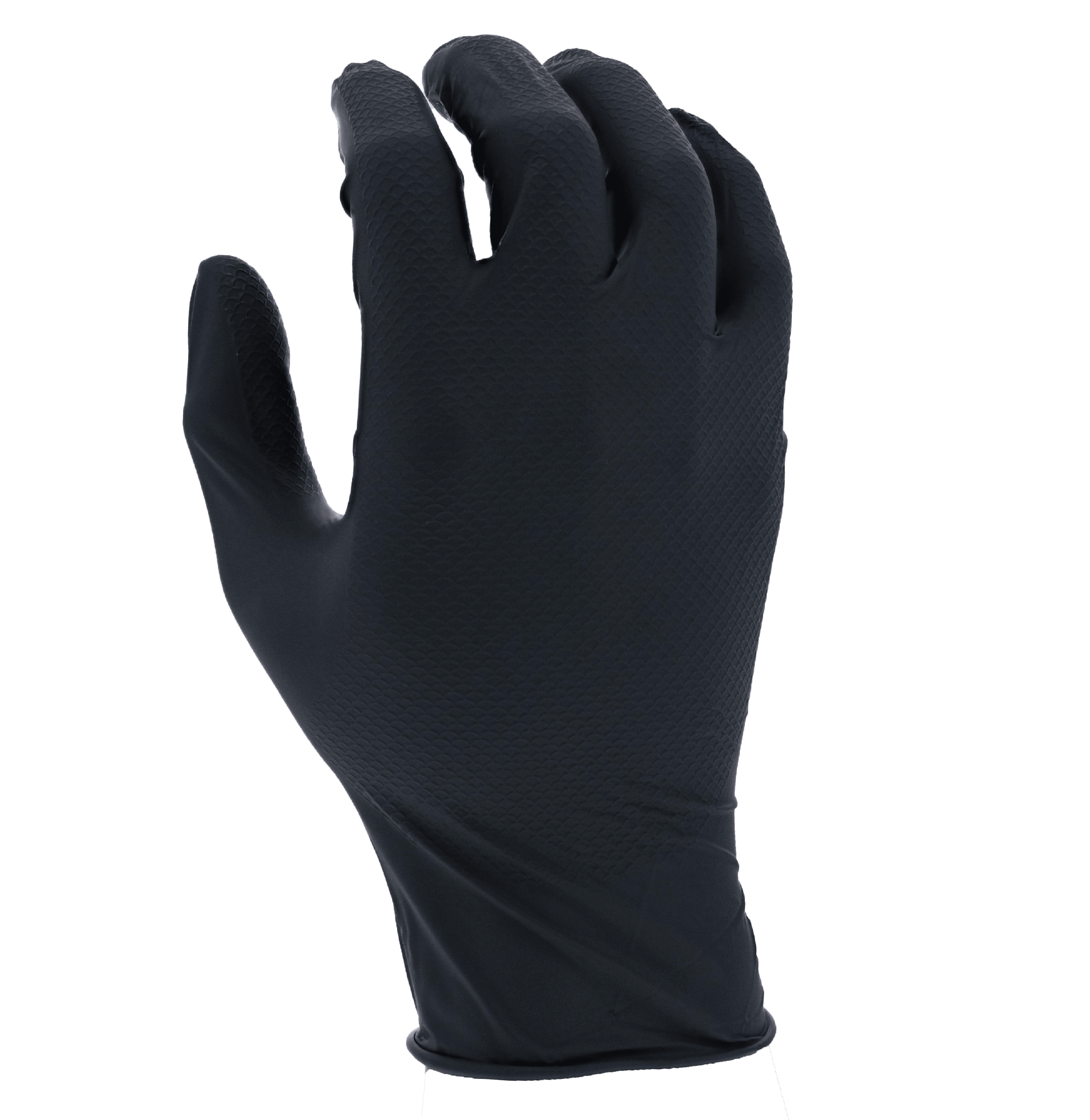 Grease Monkey Black Heavy Duty Nitrile Large Mechanic Gloves 10 Piece
