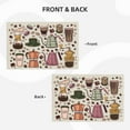 thumbnail image 4 of Placemats Set of 4, Vintage Coffee Place mats for Dining Table Indoor/Outdoor, Cute Heat Resistant Washable Table Mats(18" x 12"), 4 of 8