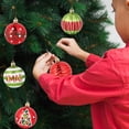 thumbnail image 6 of Christmas Ornaments Set, 20ct Red Green White Shatterproof Christmas Tree Decorations Ball Ornaments Bulk, 2.36 Inch Hanging Ornaments for Xmas Trees Holiday Party Decor, 6 of 9
