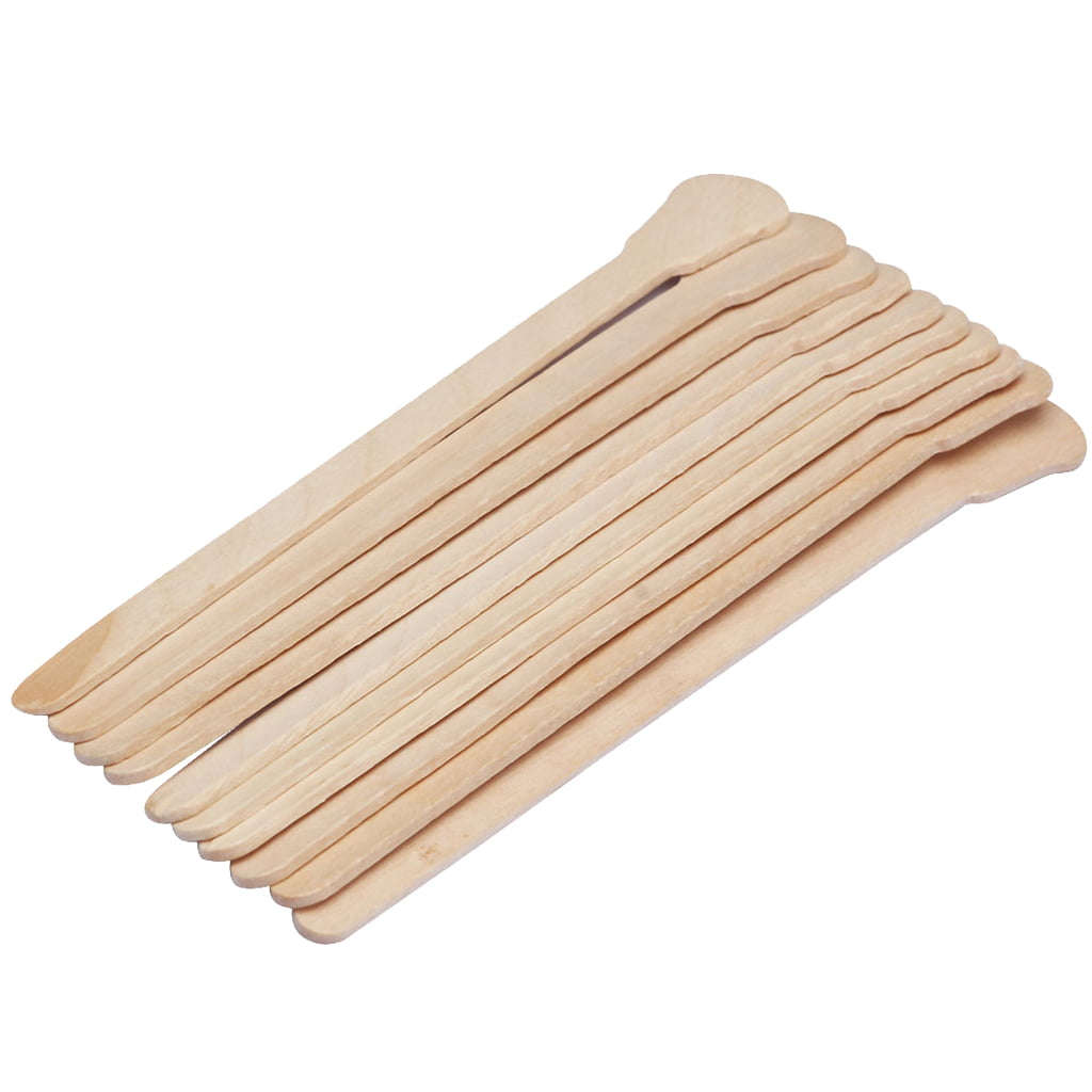 100pcs Salon Wooden Hair Removal Sticks Waxing Spatula Strips Wax Applicator