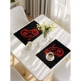 thumbnail image 5 of Red Game Controller Placemats Set of 4, Modern Art Gaming Handheld Black Placemats for Dining Table, Place Mats for Kitchen Tabletop, Waterproof Wipeable Dining Table Mats Set, 5 of 9