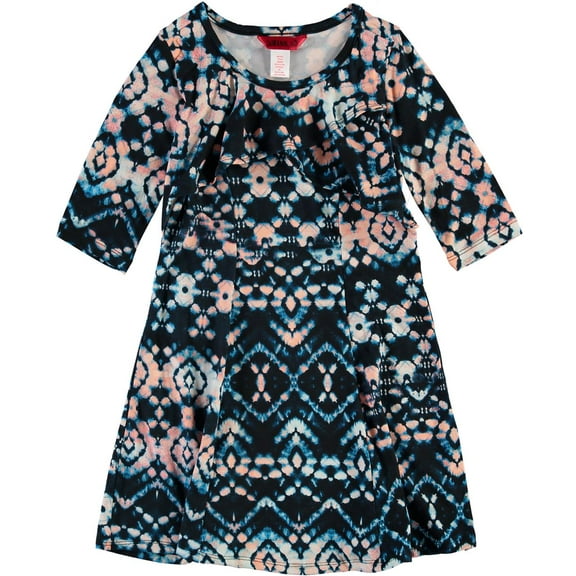 1st Kiss Girls 4-6x Long Sleeve Casual Dress(Multi 4/5)