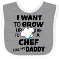 thumbnail image 3 of Inktastic I Want to Grow Up to Be a Chef Like My Daddy Boys or Girls Baby Bib, 3 of 4