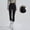 Black, variant on Danhjin Women High Waisted tummy controlling Leggings Solid Color Yoga Workout Tight Pants Daily Sports Running Sports Wear with Pockets