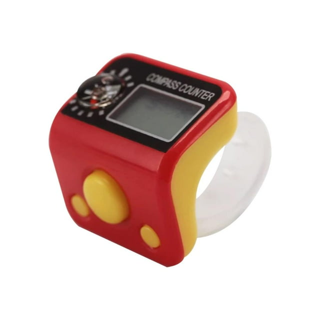 Electronic Finger Counter With Compass Resettable 5 Digit LCD Electronic Digital Display Finger