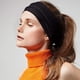 thumbnail image 5 of Banda para el cabello deportiva para yoga, para mujeres europeas y americanas, con capucha de ala ancha, de algodón elástico, con nudo que combina con todo, 5 of 6