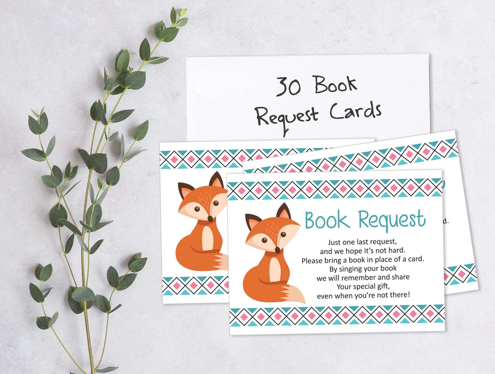 Inkdotpot 30 Books For Baby Shower Request Cards Bring A Book Instead Of A Card Jungle Animals Baby Shower Invitations Inserts Games