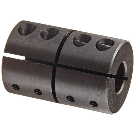 

Climax Part CC-050-050 Mild Steel Black Oxide Plating Clamping Coupling 1/2 inch X 1/2 inch bore 1 1/4 inch OD 1 7/8 inch Length 8-32 x 1/2 Set Screw