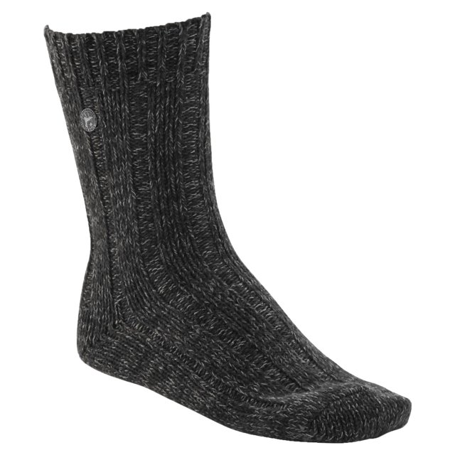 BIRKENSTOCK Calcetines para hombres - medias, Cotton Twist, hilo de algodón mouliné Negro 45-47