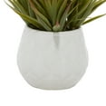 thumbnail image 6 of DecMode 9" Artificial Striped Stemmed Aloe Plant in Realistic Leaves and Ceramic Pot, 6 of 8