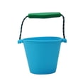 thumbnail image 1 of EeaseMX Cubo plegable portátil de silicona multifunción para agua, juguetes para niños para playa, baño y exteriores (azul, asa de color aleatorio), 1 of 7