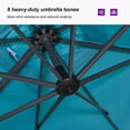 thumbnail image 3 of PURPLE LEAF OUTDOOR 10x10 ft Square Offset Cantilever Umbrella with 360-degree Rotation, Aluminum for Outdoor Patio Garden Deck Pool, Turquoise Blue, 3 of 8