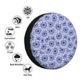 thumbnail image 4 of Pofeuu Blue And White Flowers Print Spare Tire Wheel Cover for Car Truck SUV Camper Universal Fit Spare Tire Cover RV Spare Tire Covers-15 inch, 4 of 6