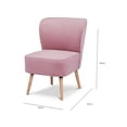 thumbnail image 3 of Sillón Hometrends Individual Rosa Velvet, 3 of 3
