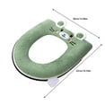 thumbnail image 2 of Vxdvou Household Toilet Seat Cushion, Thickened Waterproof Zipper Seat Cover for Winter, Soft and Comfortable Polyester Toilet Seat Protector, All Season Cushion for Bathroom, 2 of 6