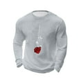 thumbnail image 2 of Ceisia Men Casual Fashion Print Round Neck Pullover Long Sleeve Sweatshirt Gift, 2 of 6