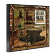 thumbnail image 4 of Stupell Industries Rustic Cabin with Border Animals & Insects Painting Black Framed Art Print Wall Art, 20 x 16, 4 of 10