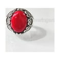 thumbnail image 3 of Coral Mans Ring, Natural Red Coral Ring, Unisex Ring, Silver Jewelry, 925 Silver Ring, Birthday Gift, Heavy Mens Ring, Arabic Design, Ottoman Style Ring, Christmas, Turkey Mens Signet Ring, 3 of 7