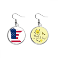 thumbnail image 1 of Minnesota Estados Unidos mapa estrellas rayas bandera forma Pendiente Sol Flor Pendiente Joyas Moda Unbranded M, 1 of 3