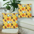 thumbnail image 2 of YUSDECOR Housse de Coussin Design Sports Balles 18x18 Pouces, Ensemble de 2, 2 of 3