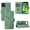 Green, variant on iPhone 14 Case, TECH CIRCLE PU Leather Wallet Flip Card Slots Cover Money Pocket Magnetic Closure Stand Kickstand Folio Phone Protective Case For iPhone 14 6.1 inch, Black