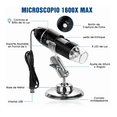 thumbnail image 4 of 3 En 1 Microscopio Digital Usb 1600x Zoom Optico Hd 8 Leds Negro, 4 of 4