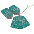 thumbnail image 3 of Inkdotpot Thank You From The New Wedding Bottle Tag Real Rose Gold Foil Favor Hang Tags Pack Of 50, 3 of 6