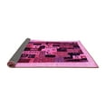 thumbnail image 2 of Ahgly Company Indoor Rectangle Abstract Pink Contemporary Area Rugs, 4' x 6', 2 of 4