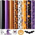 thumbnail image 1 of Vinilo de transferencia de calor para Halloween con purpurina HTV, 25 x 30 cm, 1 of 7