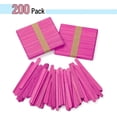 thumbnail image 3 of Craft Sticks, 200 Pack, 4.5 Inch, Pink Popsicle Stick, Popsicle Sticks for Crafts, Wood Sticks, Sticks for Crafting, Wax Sticks, Popsicle Stick Crafts for Kids, Wooden Sticks for Crafts, 3 of 5