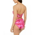 thumbnail image 3 of Hula Honey BERRY JAM TIE-DYE Hana Beach Cut-Out One-Piece Swimsuit, US Small, 3 of 3