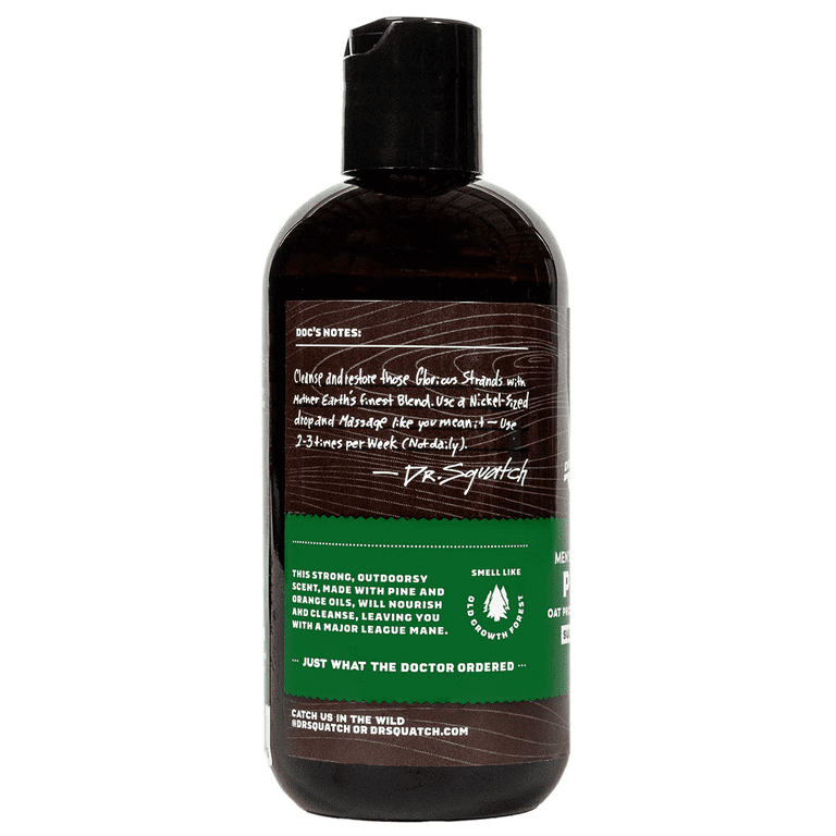 Dr. Squatch Cypress Coast Shampoo for Men - Keep Hair Looking Full,  Healthy, Hydrated - Naturally Sourced and Moisturizing Men's Shampoo