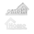 thumbnail image 1 of Silicone HOME Letter with House Insert Decoration mold✨✨✨ U5F6, 1 of 8