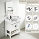 thumbnail image 2 of Gabinete de Baño de Lavamanos y Espejo, Armario con 2 Puertas para Baño con Estante, Grifos de Agua Caliente y Fría, Tuberías de Desag, 61 * 40 cm (Negro), 2 of 8