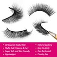 thumbnail image 4 of Eliace False Eyelashes Cat Eye Wispy Faux Mink Lashes Pack Fluffy 14MM Short Natural False Lashes 15 Pairs Multipack | Rosa Style, 4 of 7
