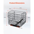 thumbnail image 6 of VEVOR Scooter Rear Basket, Folding Metal Wire Basket, Heavy Duty & Spacious Cargo Basket, Works with 1-inch Receiver, Compatible with Most Golden, Drive & Pride Mobility Scooter, 6 of 9