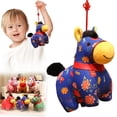 thumbnail image 2 of XIANXIAN 2026 Year of The Horse Chinese New Year Ornaments, Cute Hanging Horse Plush Mascot Figurine, 2026 Chinese Zodiac Ornaments Spring Festival Decorations New Year Gifts (6.3In), 2 of 6