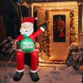 thumbnail image 6 of 5.6Ft Christmas Inflatable LED Santa Claus Outdoor Yard Lawn Decoration for Holidays and Parties with Blower, 6 of 8