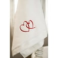 thumbnail image 3 of Serviette de Bain Brodée Cœurs, 3 of 5