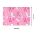 thumbnail image 3 of Xecao Breast Cancer Awareness (3) print Flannel Mat: Non-slip, 16x24in. Ideal for kitchen, bedroom, bath & living room., 3 of 9