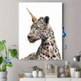 thumbnail image 4 of UXIEQU Leopard Unicorn Glitter Splash Canvas Wall Art Print 15.75x11.81 Inches, 4 of 8