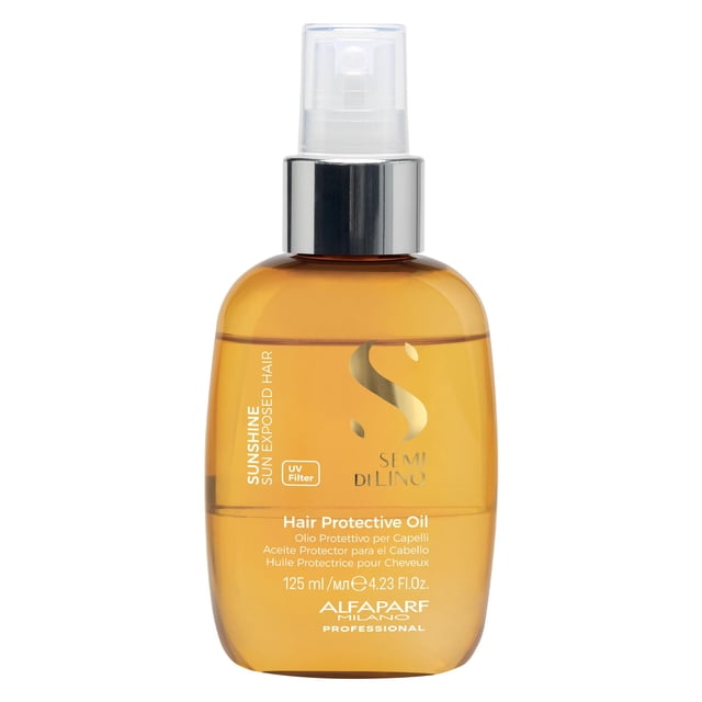 Alfaparf Milano Semi di Lino Hair Protective Oil - Spray de aceite bifásico con filtros UV para cabellos expuestos al sol