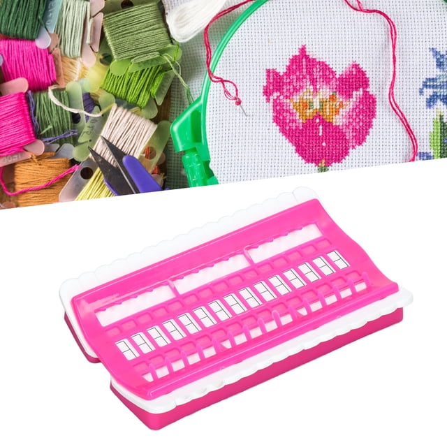 Cross Stitch Thread Holder, 30 Positions Nonwoven Efficient Sorting Reusable Plastic Thread Shelf for Thread and Needle Management