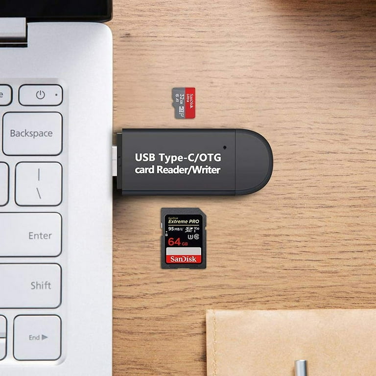 Micro USB OTG to USB 2.0 Adapter SD/Micro SD Card Reader With Standard USB  Male, 1 - Harris Teeter